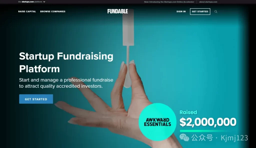 Fundable -专为中小型企业打造的创业众筹网站插图1