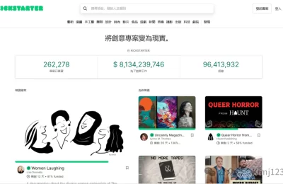 KickStarter – 美国致力将创意项目转换为现实的众筹平台缩略图