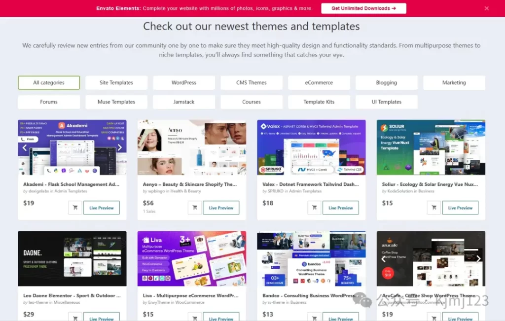 ThemeForest – 跨境网站模板销售平台插图3